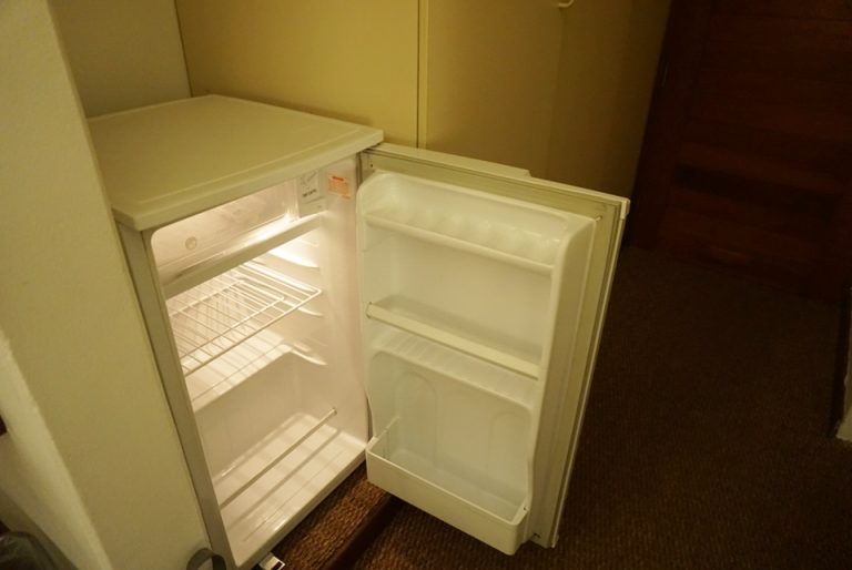 客室内冷蔵庫。大きいのでいろいろと入れられます。