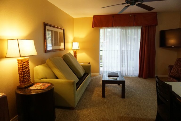 ヴィラのリビング