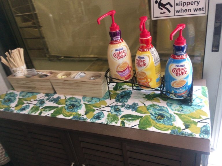 カフェのミルクやフレーバー