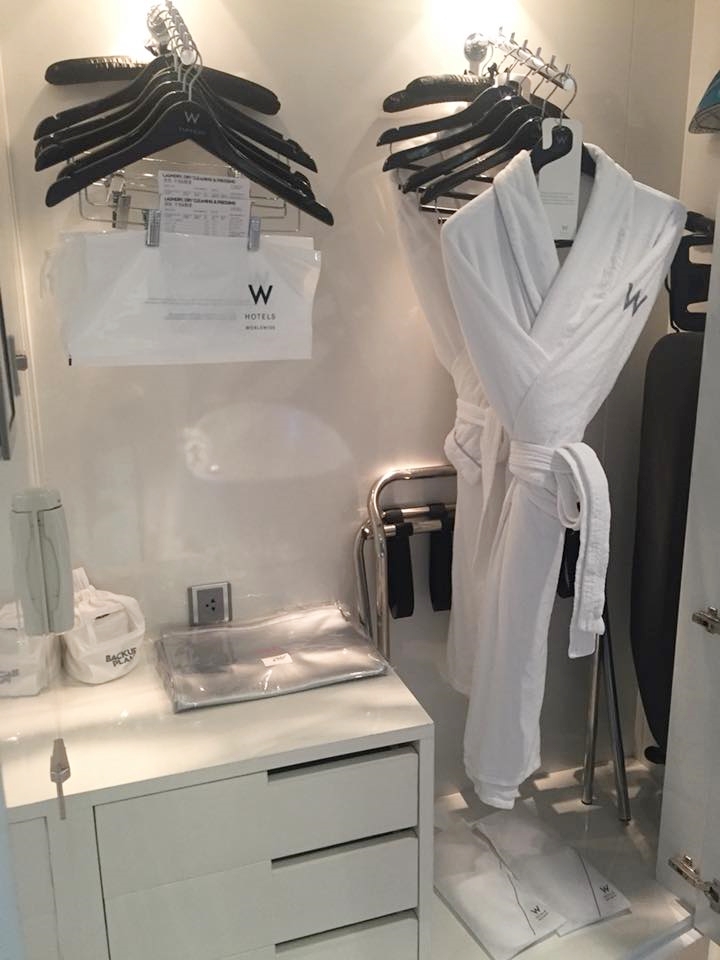 コットン生地のバスローブ