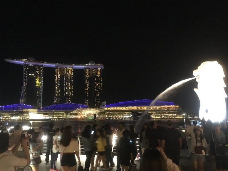 夜のライトアップ