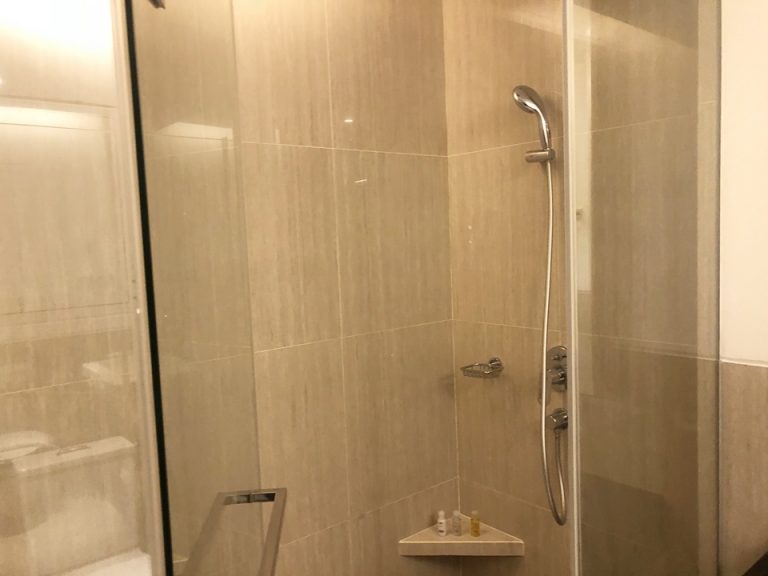 シャワーは固定ではないので使いやすいです。