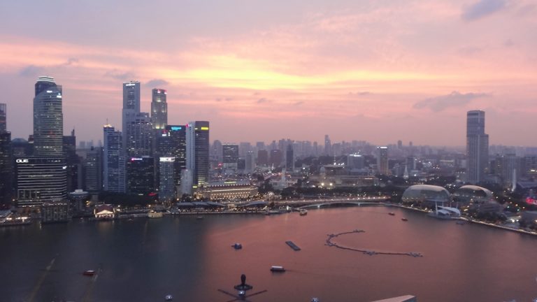 客室からの風景夕方