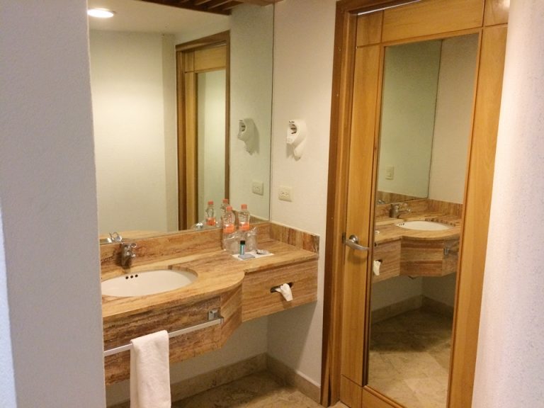 洗面所 シャワールームの扉閉めた状態