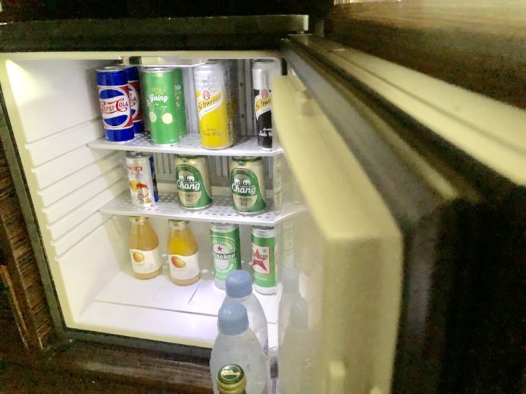 冷蔵庫内は全て有料でした