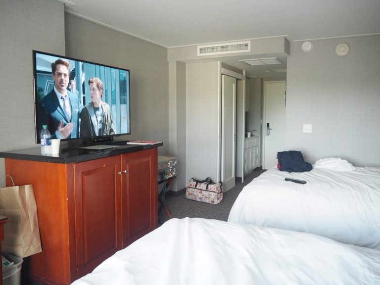 客室窓際からの様子