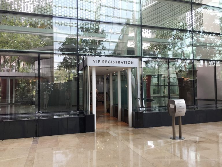 VIPチェックインカウンター