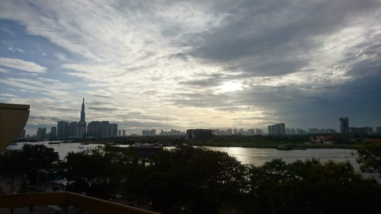 客室からの眺望(朝)