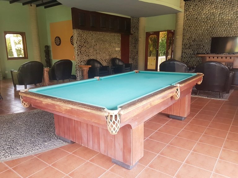 ゲームルーム:ビリヤード台