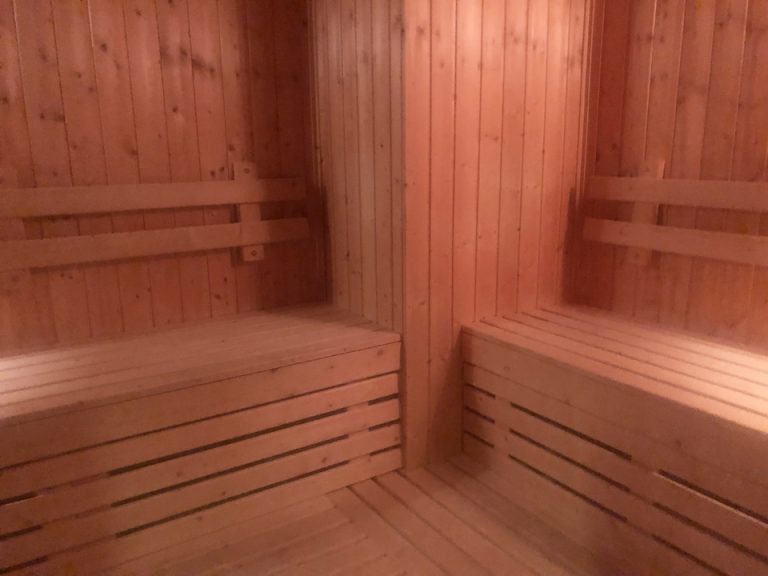 サウナ。こちらも空いていて時間帯によると思いますが誰もいませんでした