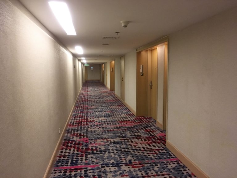 客室までの廊下の様子。
