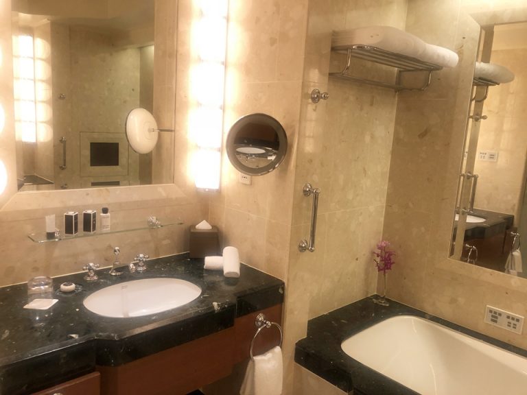 タオルなどは全てPの文字が入ったペニンシュラオリジナルです