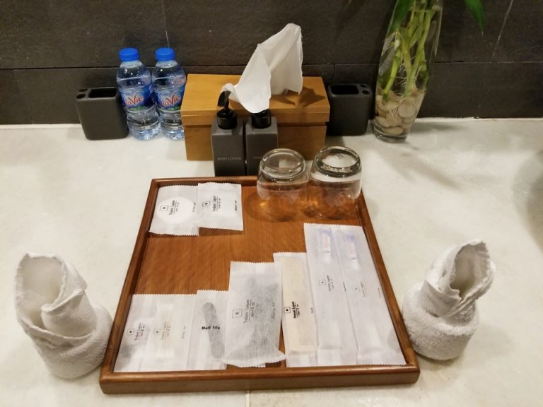 洗面台のアメニティです。