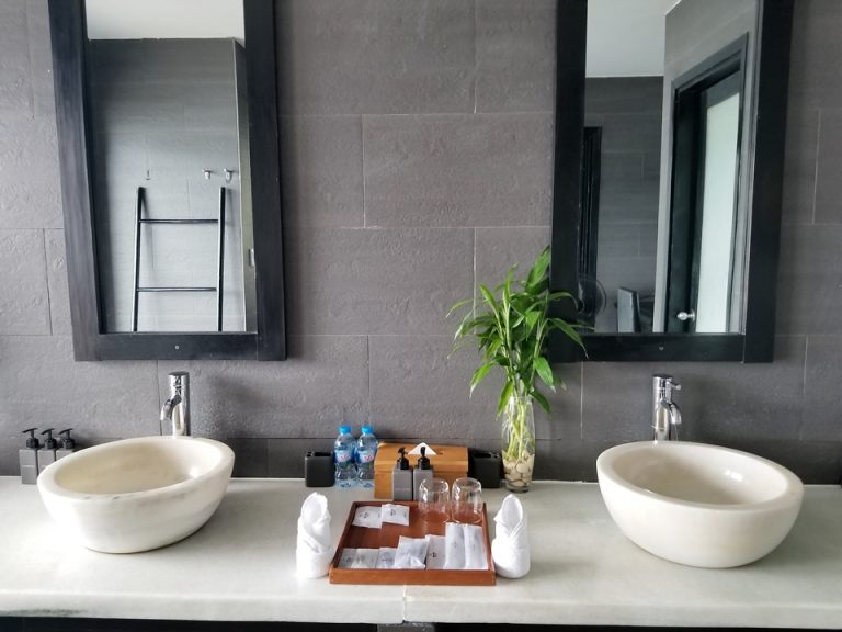 洗面台も2つあるので、同時に準備ができてありがたいです。