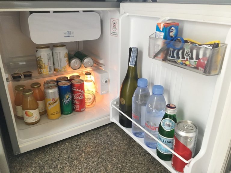 冷蔵庫を開けたところ