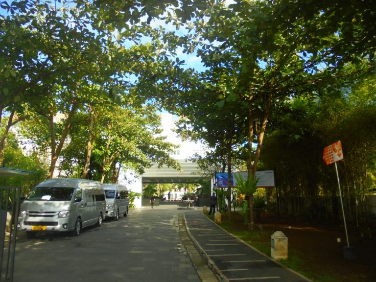 入り口から少し直進してようやく入り口です