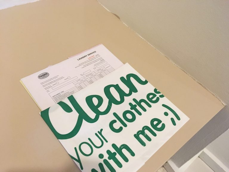 クローゼット内 ランドリー袋