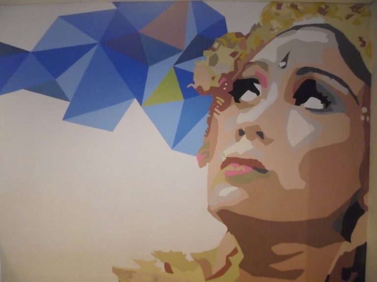 とてもインパクトのある絵で思わず写真を撮りました