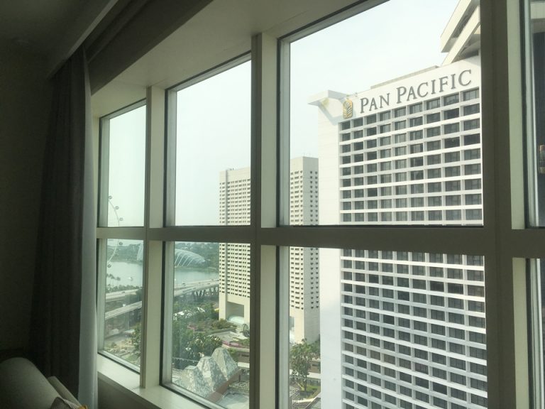 部屋内から外を見た様子2