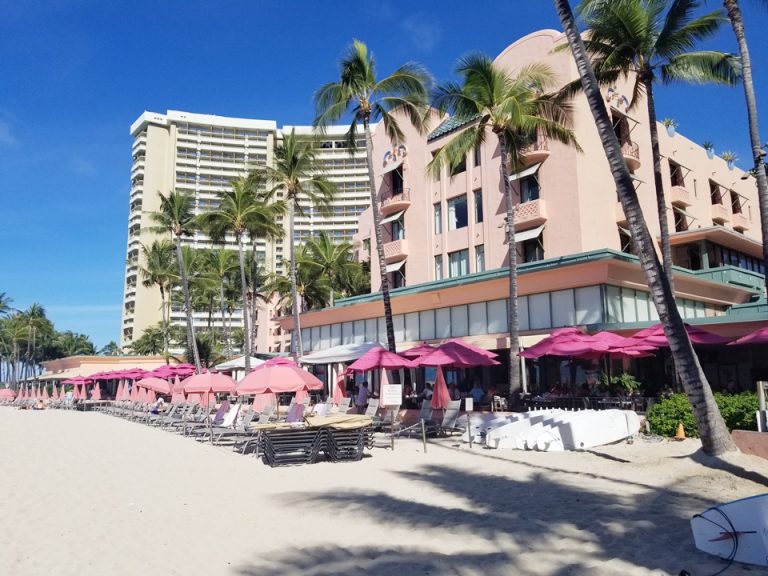 ワイキキビーチまでは歩いて15分ぐらい