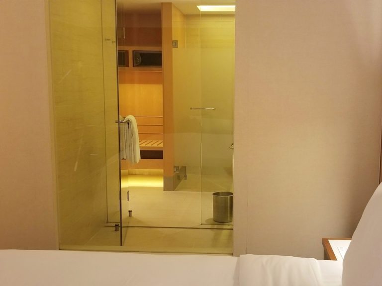 室内から見たシャワールーム1