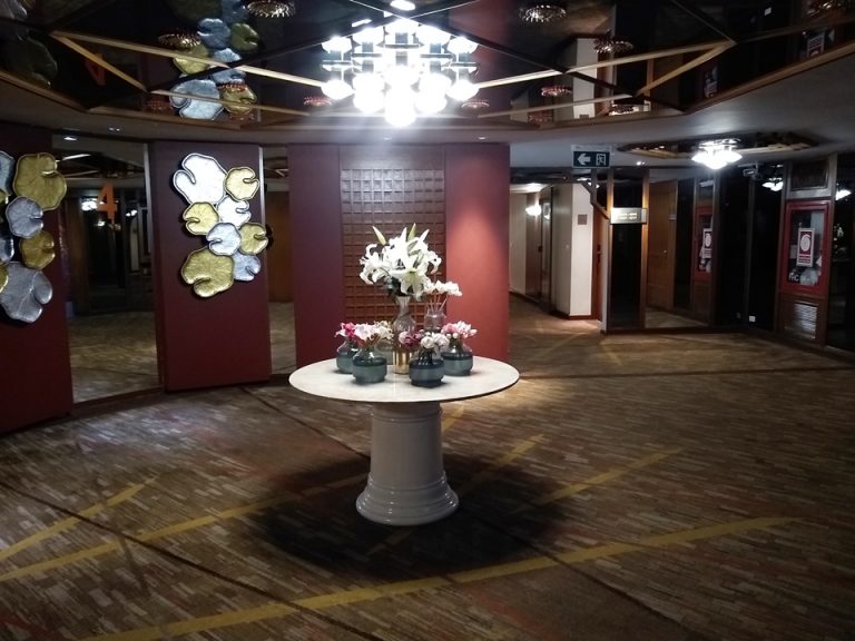 客室階のエレベーターホール