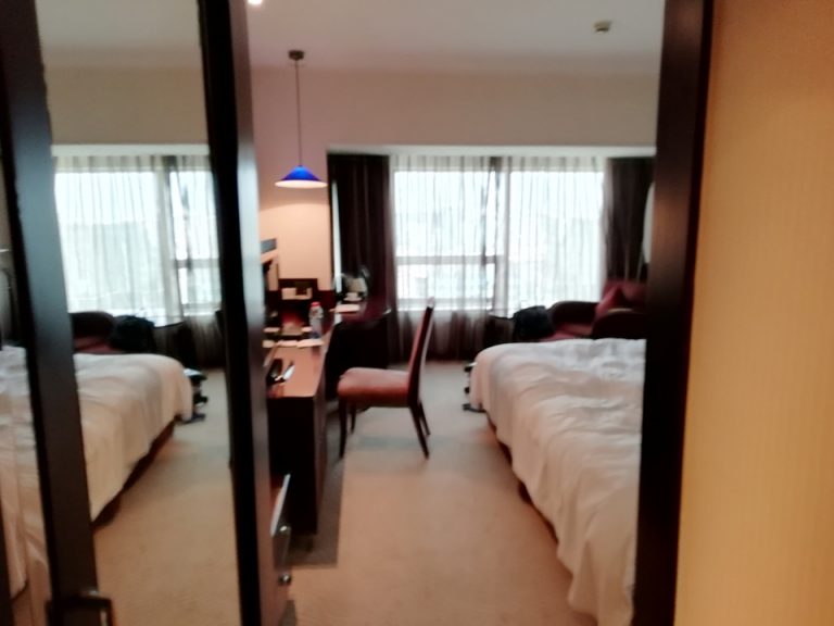 客室入り口から撮影