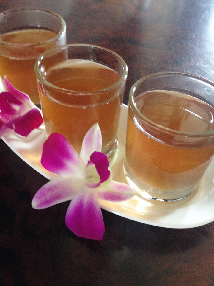 (前回撮影)ウェルカムドリンク。ダナではウェルカムマッサージがあり5分くらい肩マッサージしてくれます