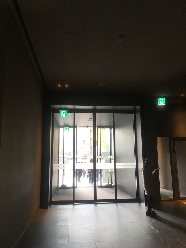 エントランス内からドアの様子