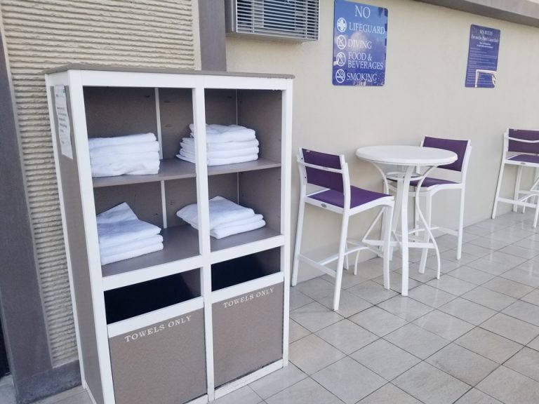 自由に利用できるタオル