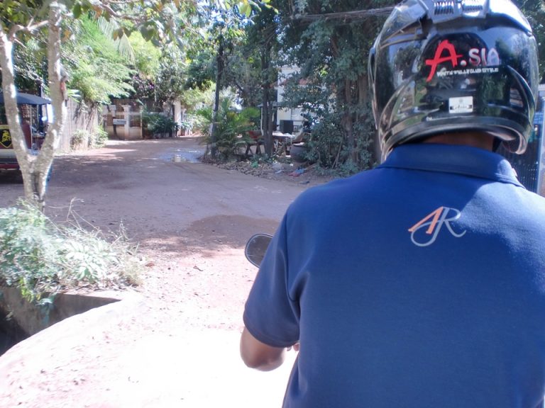 ホテル前の通り