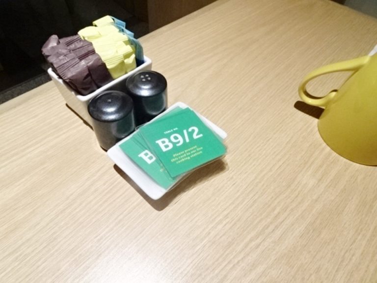 朝食_テーブル番号でオーダーも可能
