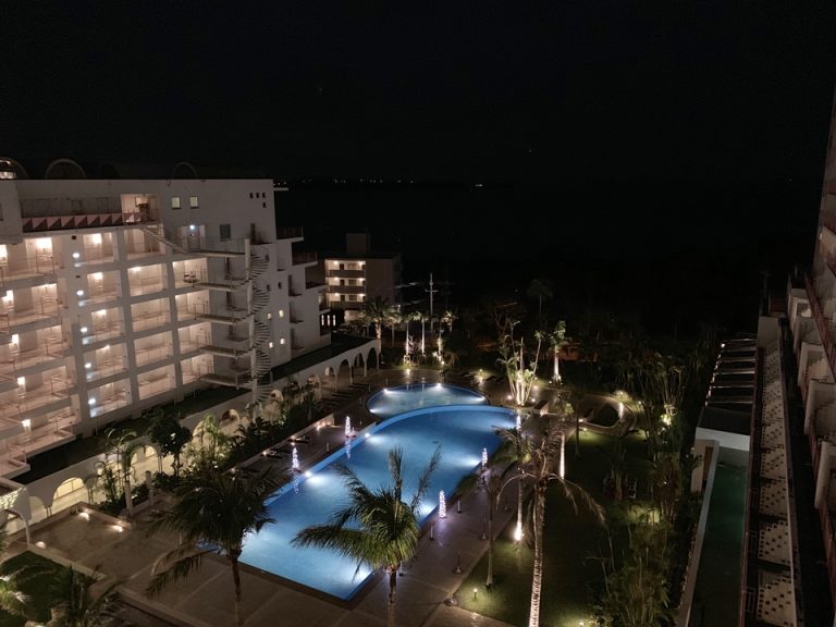 客室ベランダからの夜景2