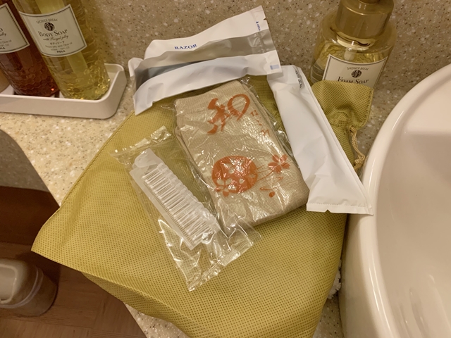 アメニティ男性用です。
