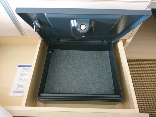 セーフティボックス(開けた状態)