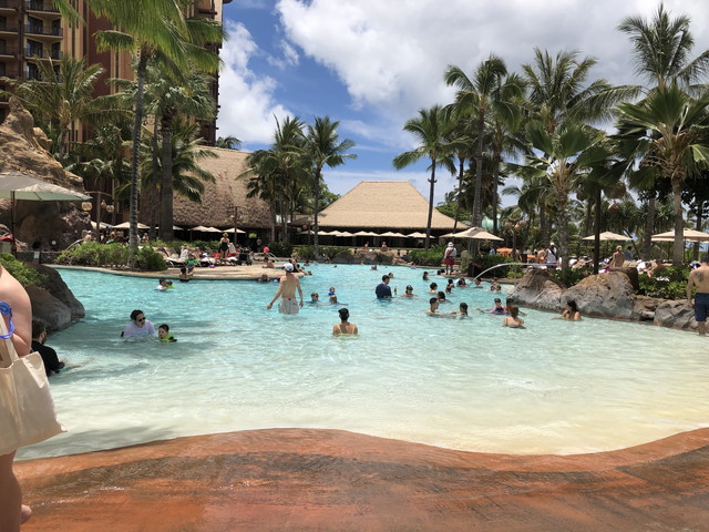 海岸を模したプール