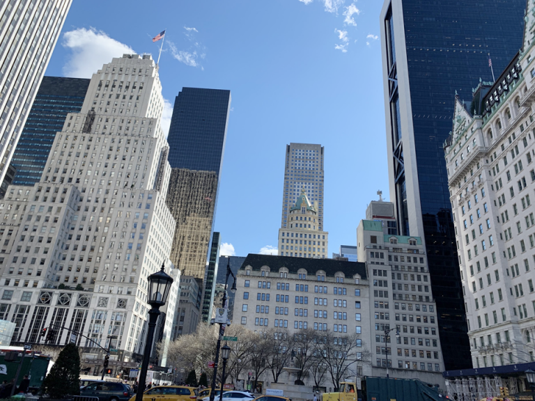 観光スポット(セントラルパークから見た5番街)