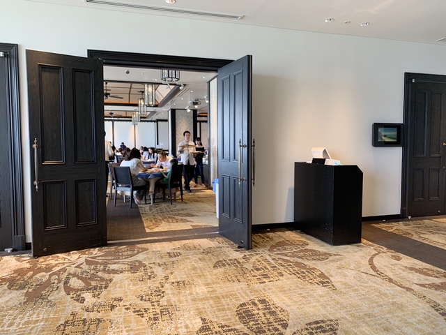 朝食会場入口(3F会場)