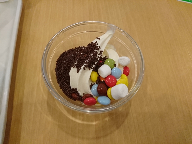 子供が作ったソフトクリーム