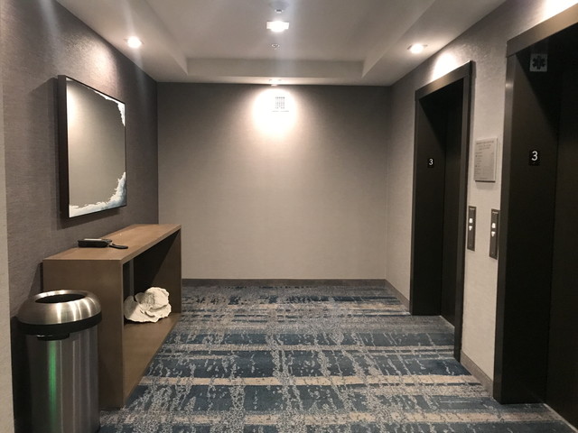 宿泊階エレベーターホール