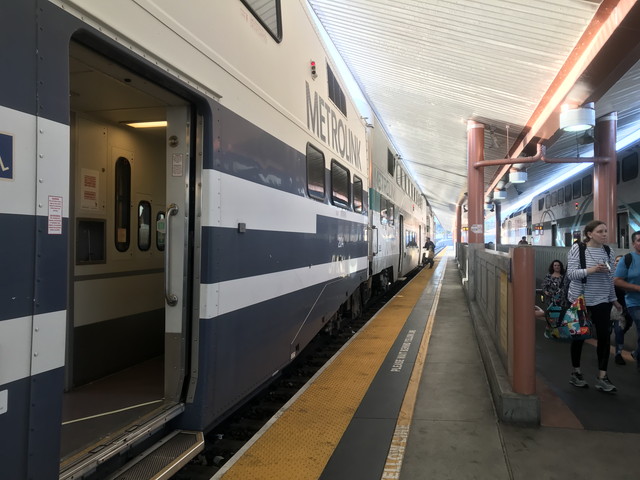 ユニオンステーションからこの電車にのりました。