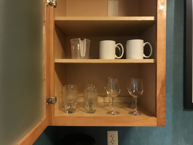 きれいにセットアップされたグラスなど