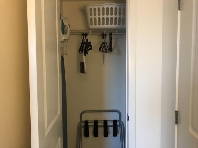 クローゼット内バスケットを利用してランドリーに行ける