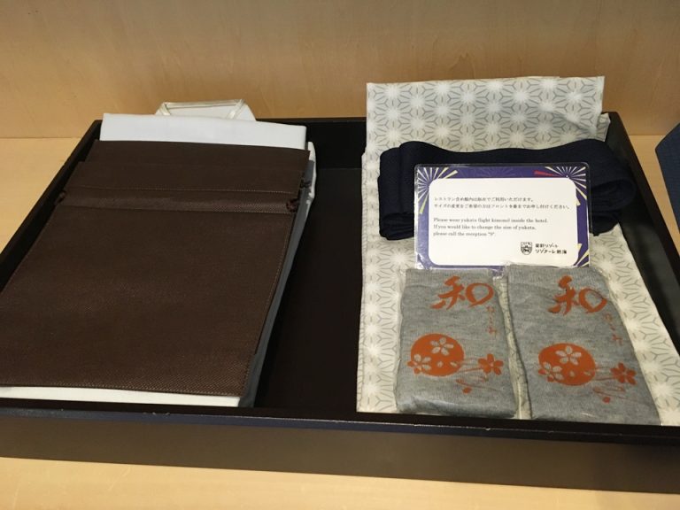 和室収納内、浴衣