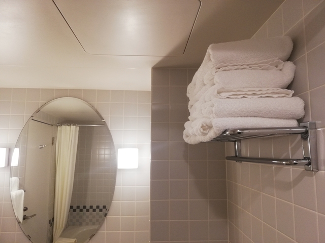 バスルーム内のバスタオル