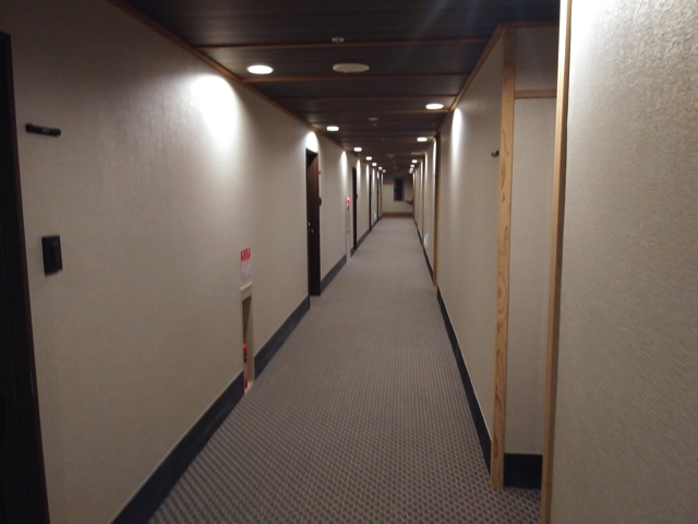 エレベーター側から部屋に向かう廊下 copy