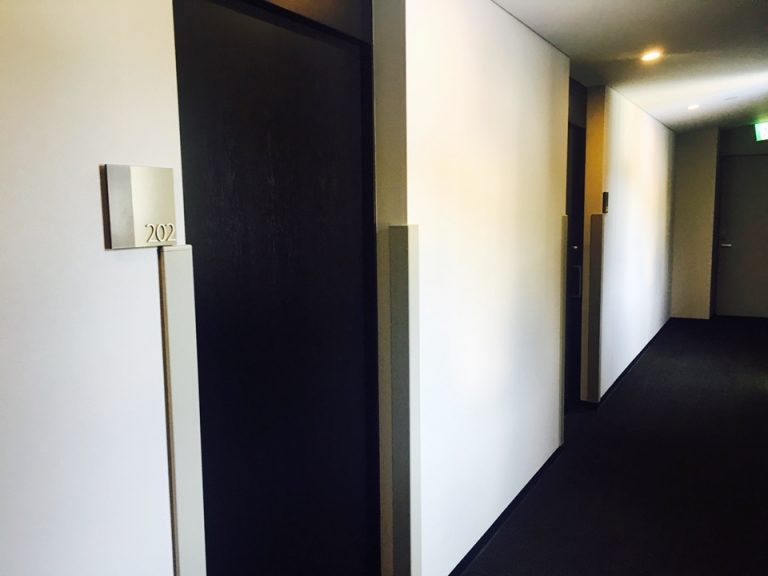 客室入口付近廊下