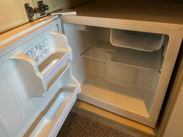 冷蔵庫を開けたところです。