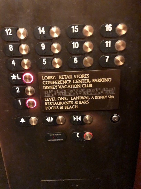 エレベーター階数ボタン