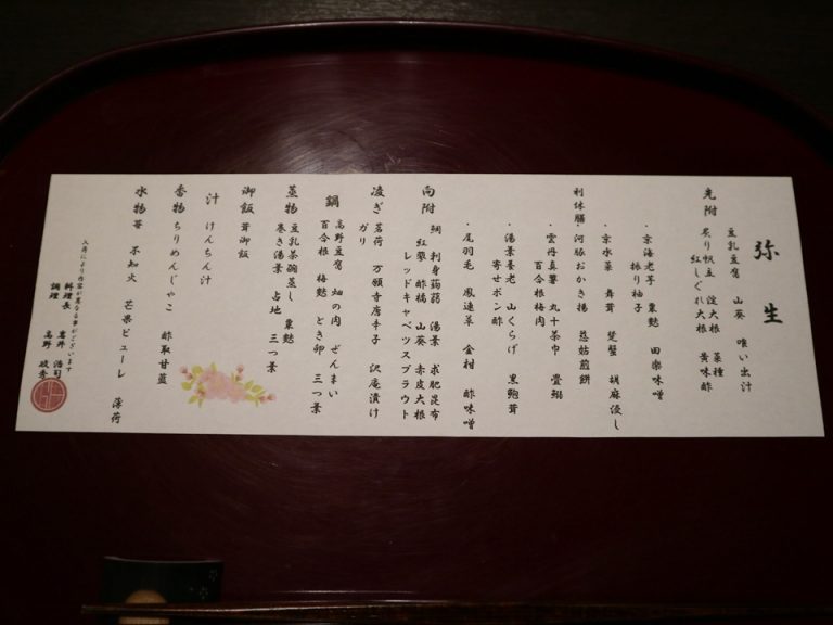 夕食献立部屋出し